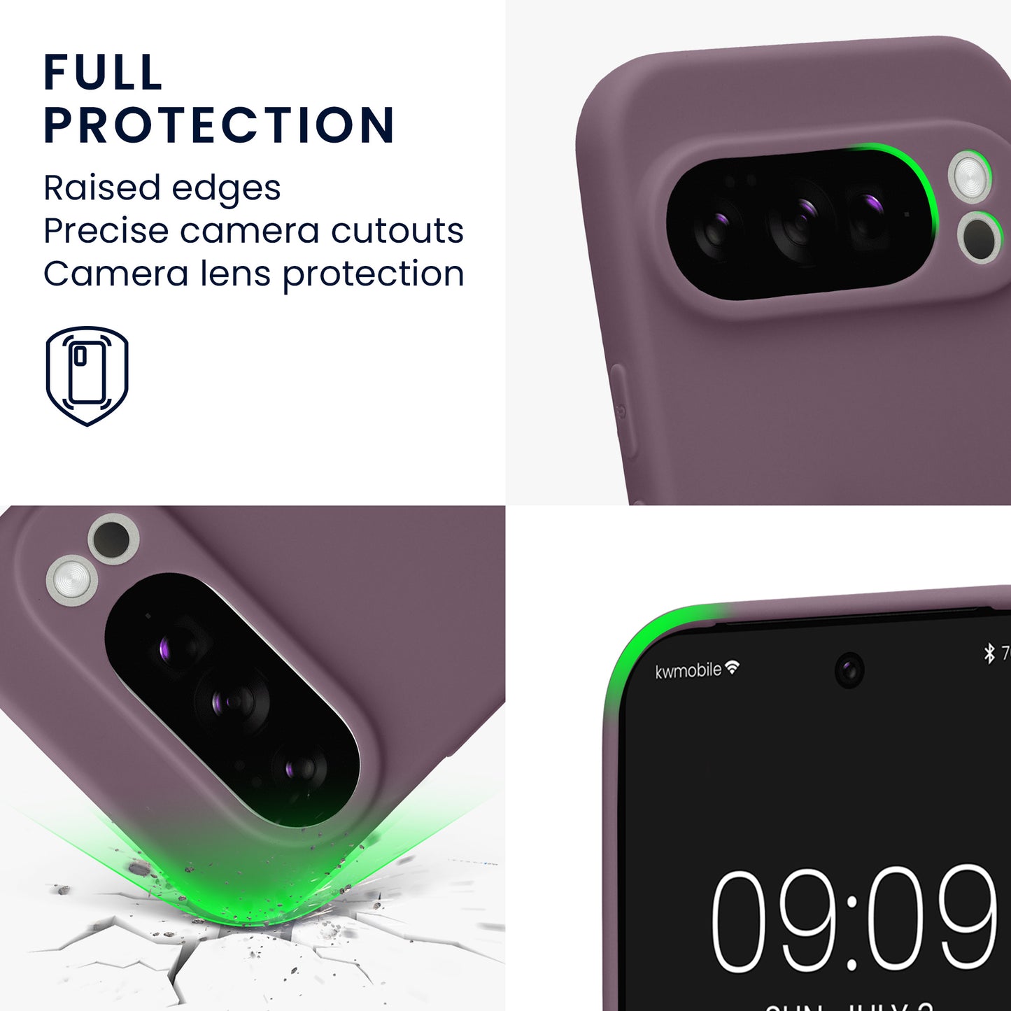 kwmobile Case for Google Pixel 10 Pro - Soft Cell Phone Silicone Case Protective Cover