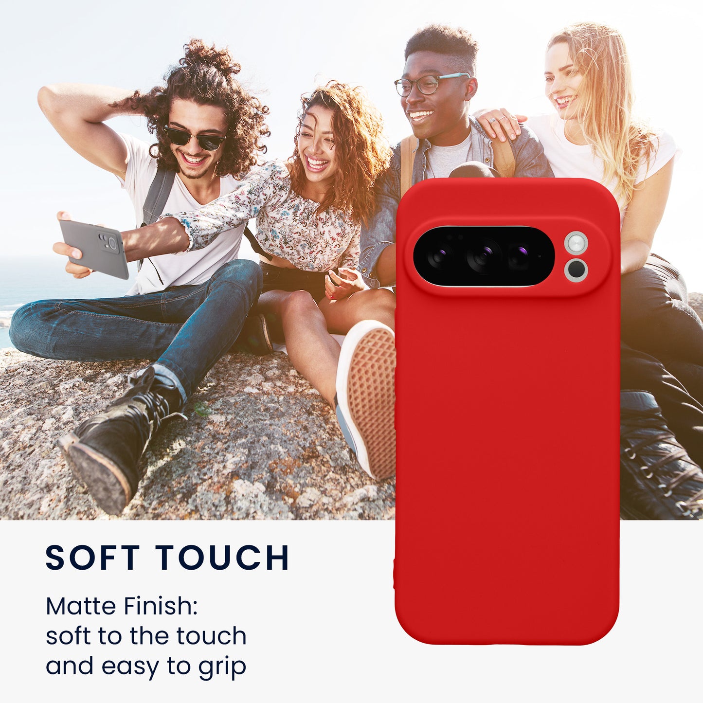 kwmobile Case for Google Pixel 10 Pro - Soft Cell Phone Silicone Case Protective Cover