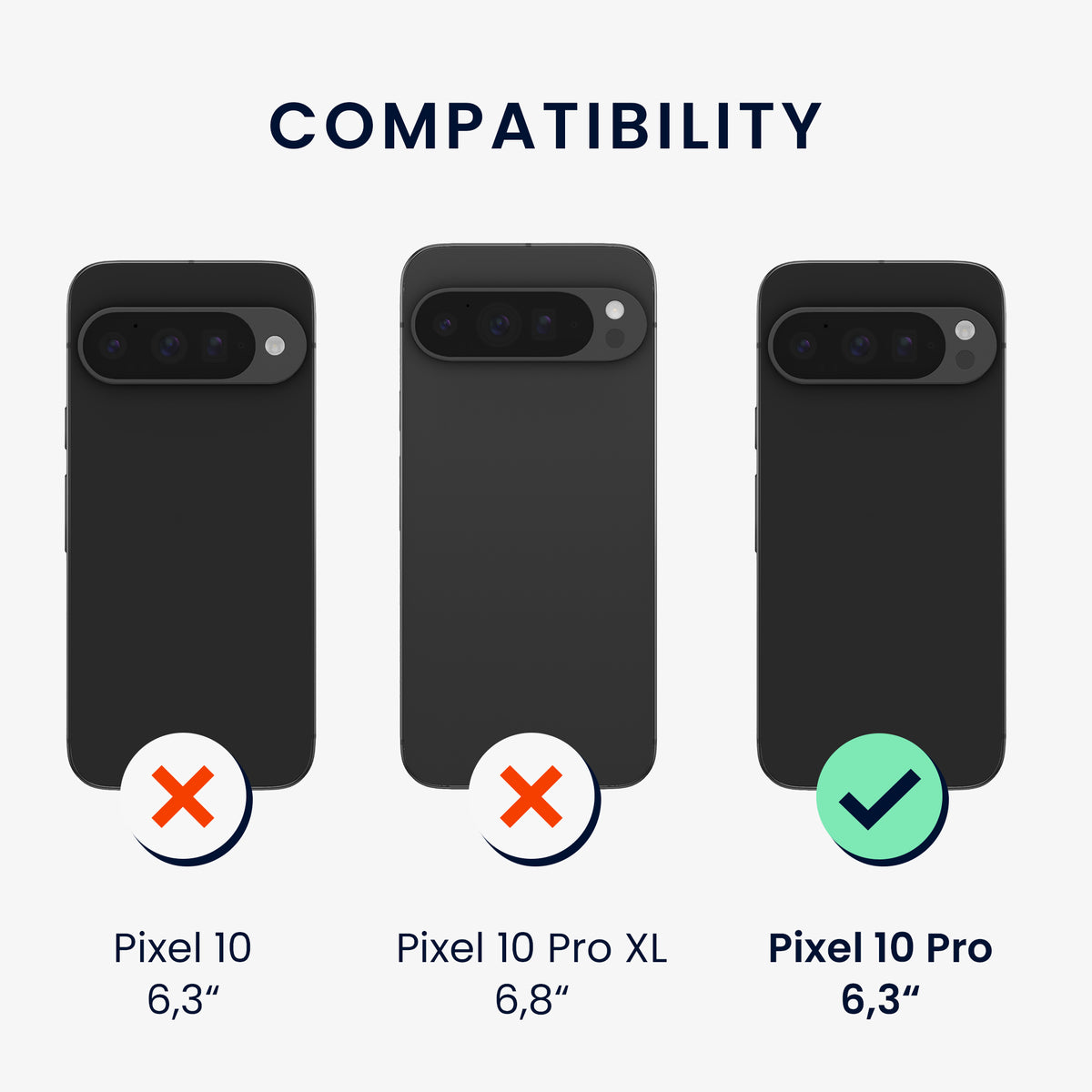 kwmobile Case for Google Pixel 10 Pro - Soft Cell Phone Silicone Case Protective Cover