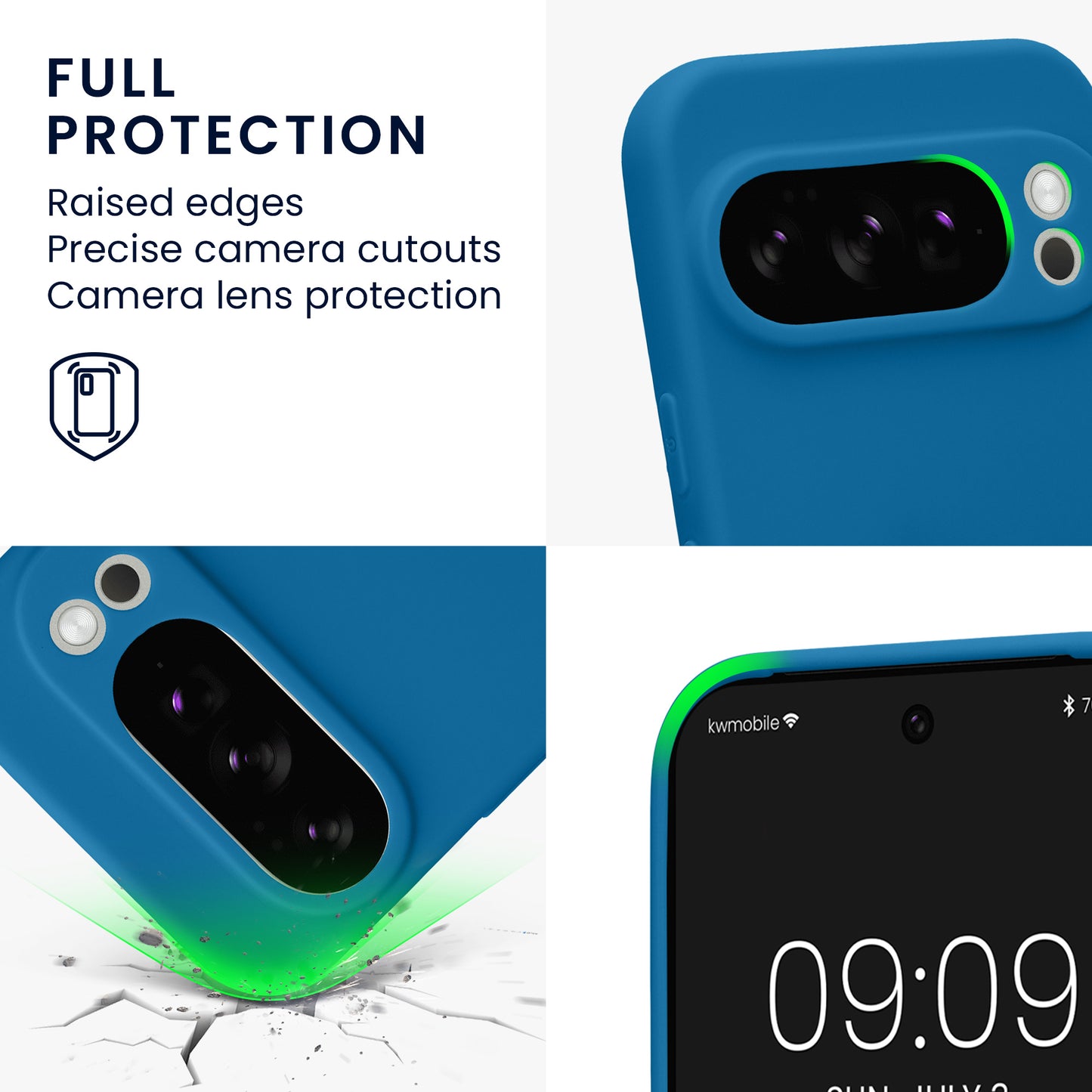kwmobile Case for Google Pixel 10 Pro - Soft Cell Phone Silicone Case Protective Cover