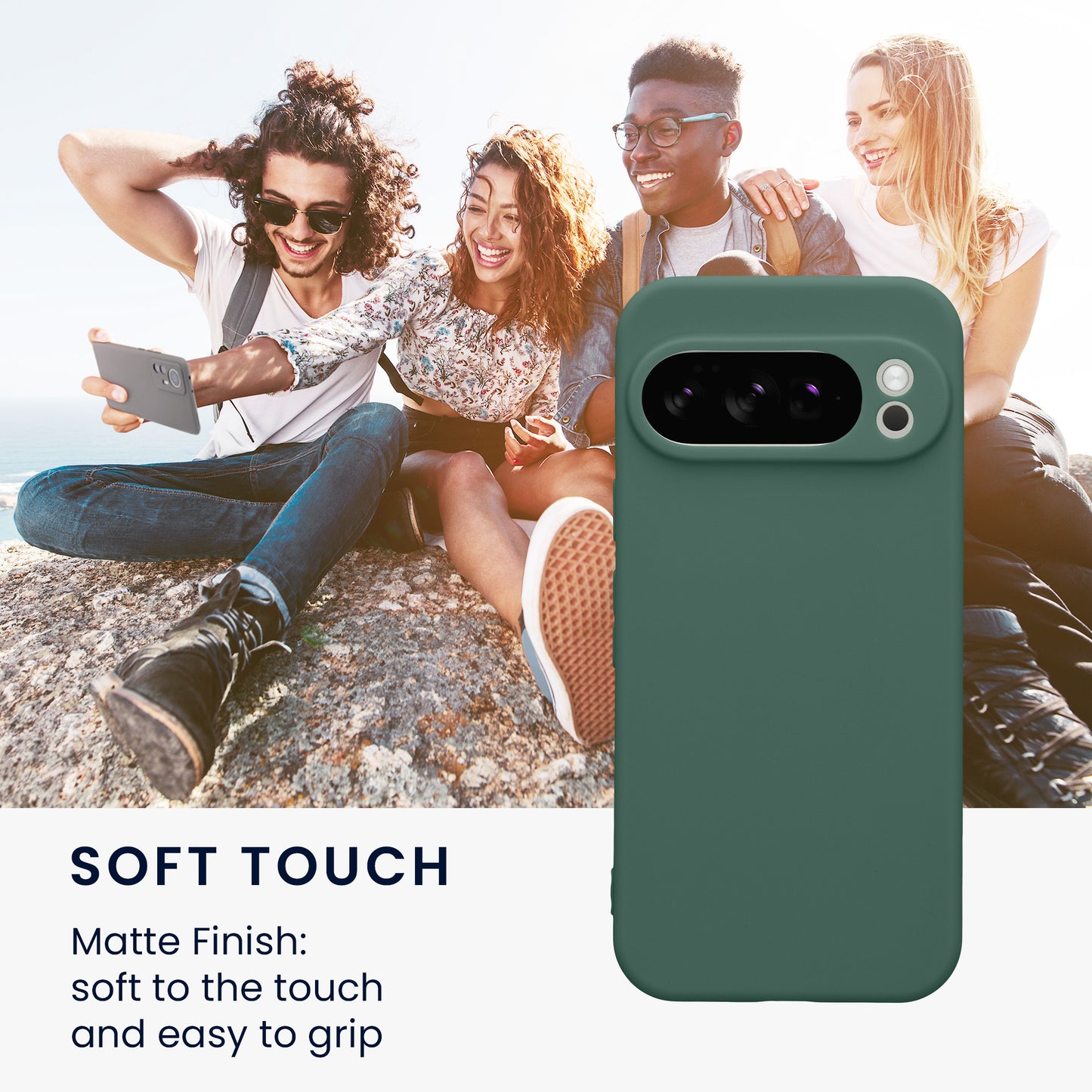 kwmobile Case for Google Pixel 10 Pro - Soft Cell Phone Silicone Case Protective Cover