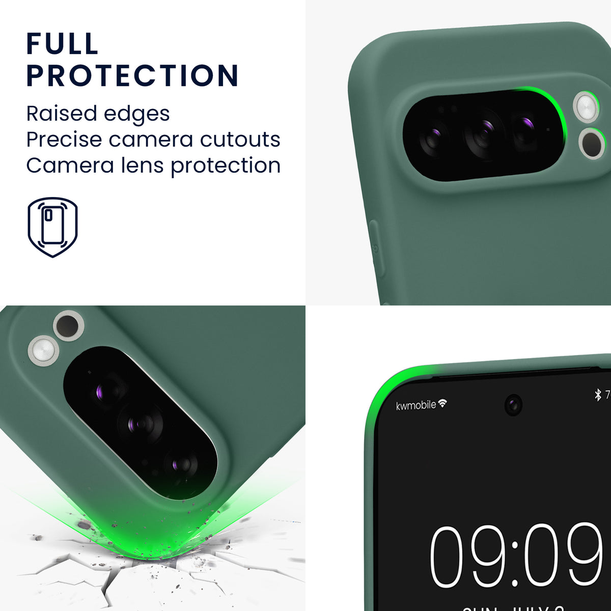 kwmobile Case for Google Pixel 10 Pro - Soft Cell Phone Silicone Case Protective Cover
