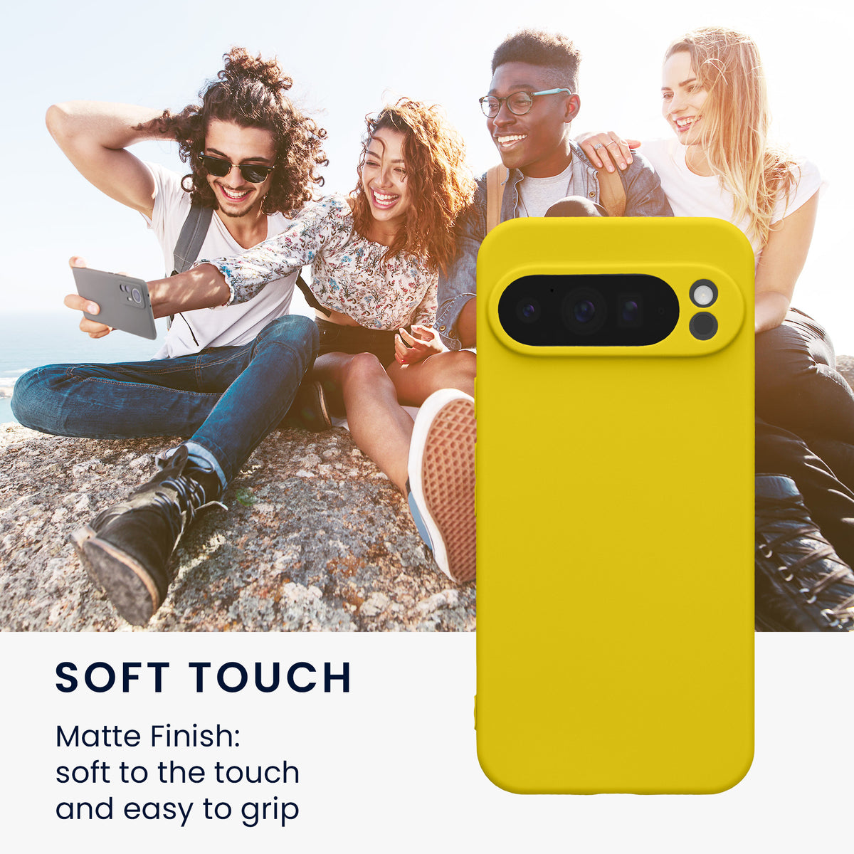 kwmobile Phone Case for Google Pixel 10 Pro XL Case - Soft Mobile Phone Silicone Case - Protective Cover