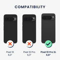 kwmobile Phone Case for Google Pixel 10 Pro XL Case - Soft Mobile Phone Silicone Case - Protective Cover