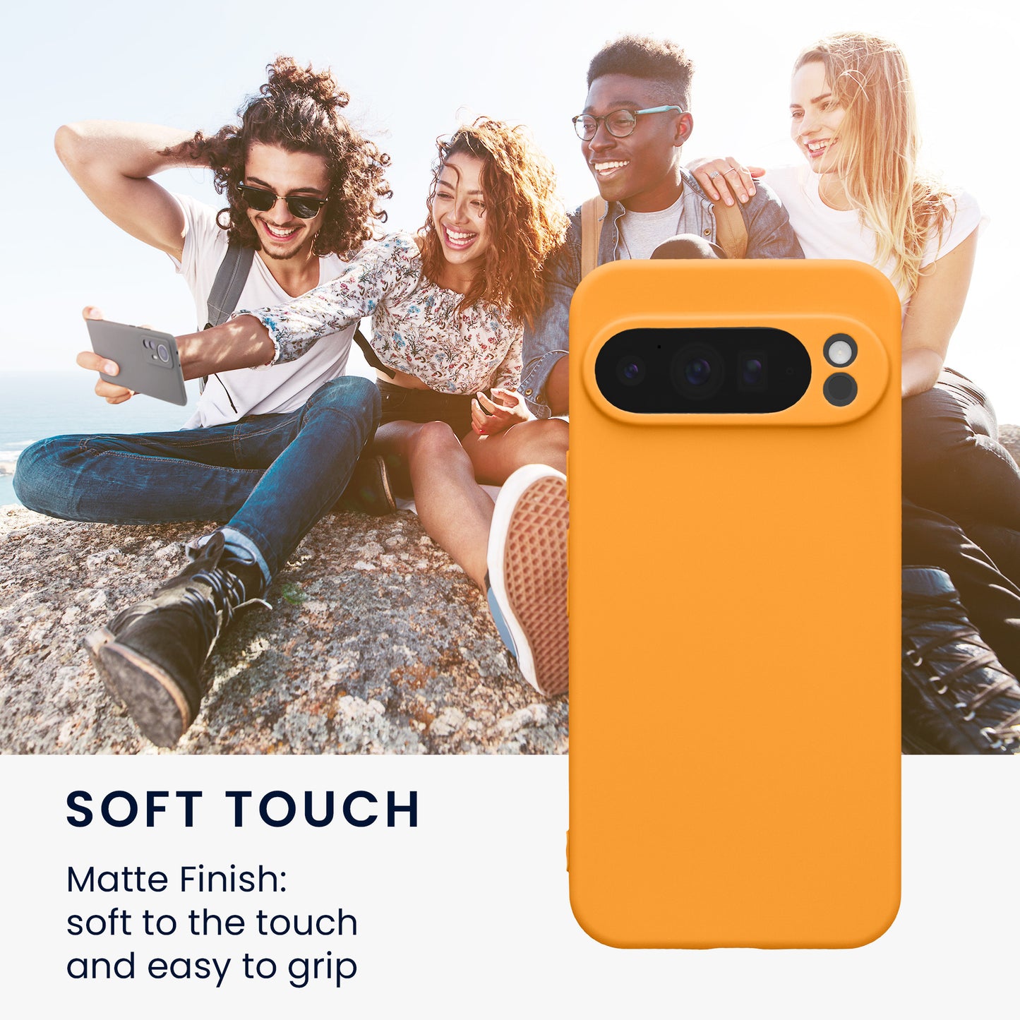 kwmobile Phone Case for Google Pixel 10 Pro XL Case - Soft Mobile Phone Silicone Case - Protective Cover