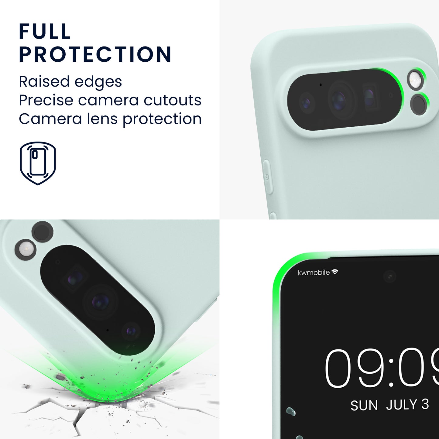 kwmobile Phone Case for Google Pixel 10 Pro XL Case - Soft Mobile Phone Silicone Case - Protective Cover