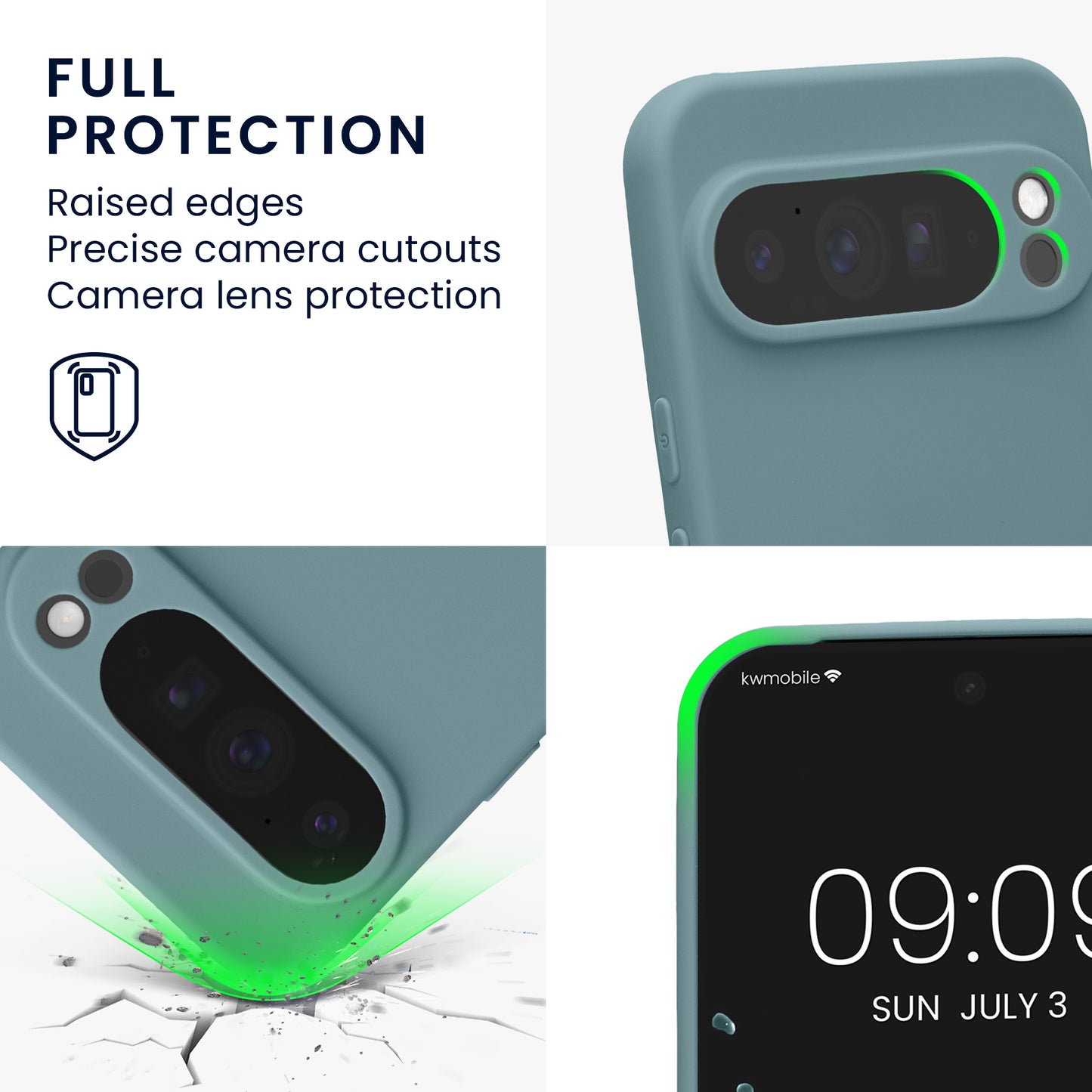 kwmobile Phone Case for Google Pixel 10 Pro XL Case - Soft Mobile Phone Silicone Case - Protective Cover