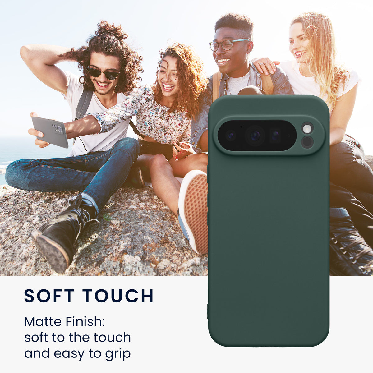 kwmobile Phone Case for Google Pixel 10 Pro XL Case - Soft Mobile Phone Silicone Case - Protective Cover