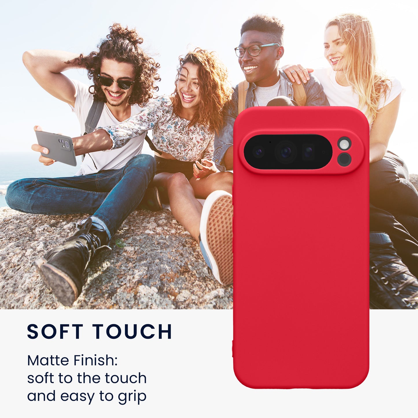kwmobile Phone Case for Google Pixel 10 Pro XL Case - Soft Mobile Phone Silicone Case - Protective Cover