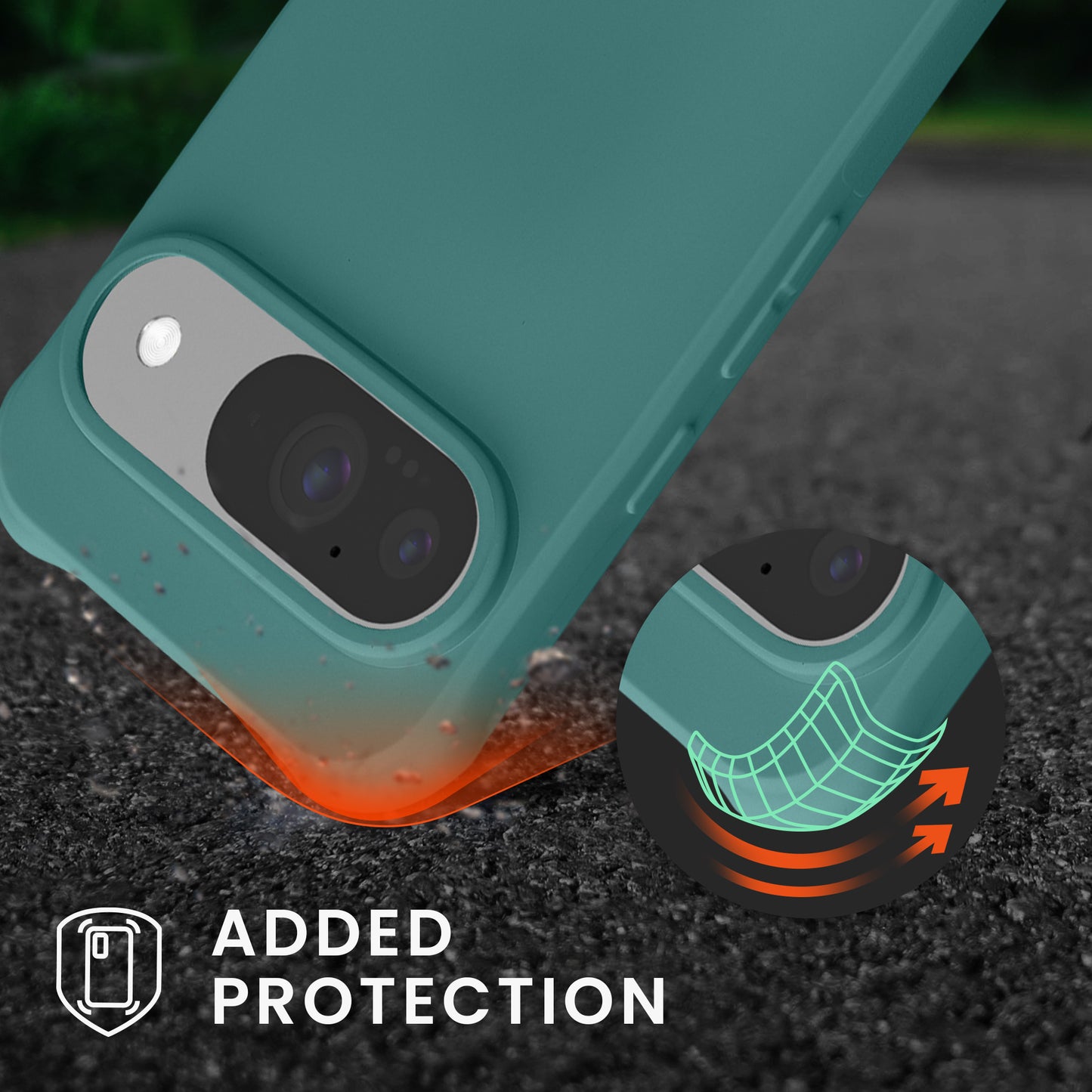 kwmobile Necklace Case compatible with Google Pixel 10 / Pixel 10 Pro - Cover with Lanyard - Silicone Protective Case