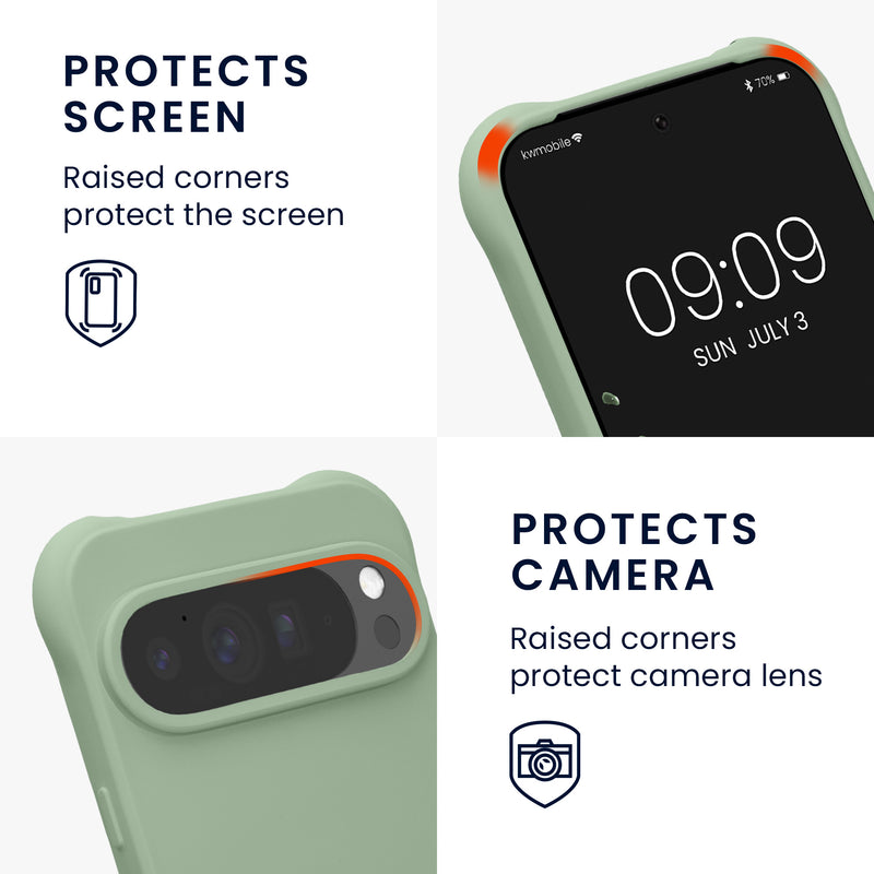 kwmobile Necklace Case compatible with Google Pixel 10 Pro XL - Cover with Lanyard - Silicone Protective Case