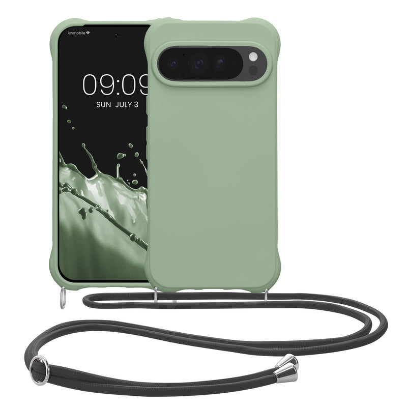 kwmobile Necklace Case compatible with Google Pixel 10 Pro XL - Cover with Lanyard - Silicone Protective Case