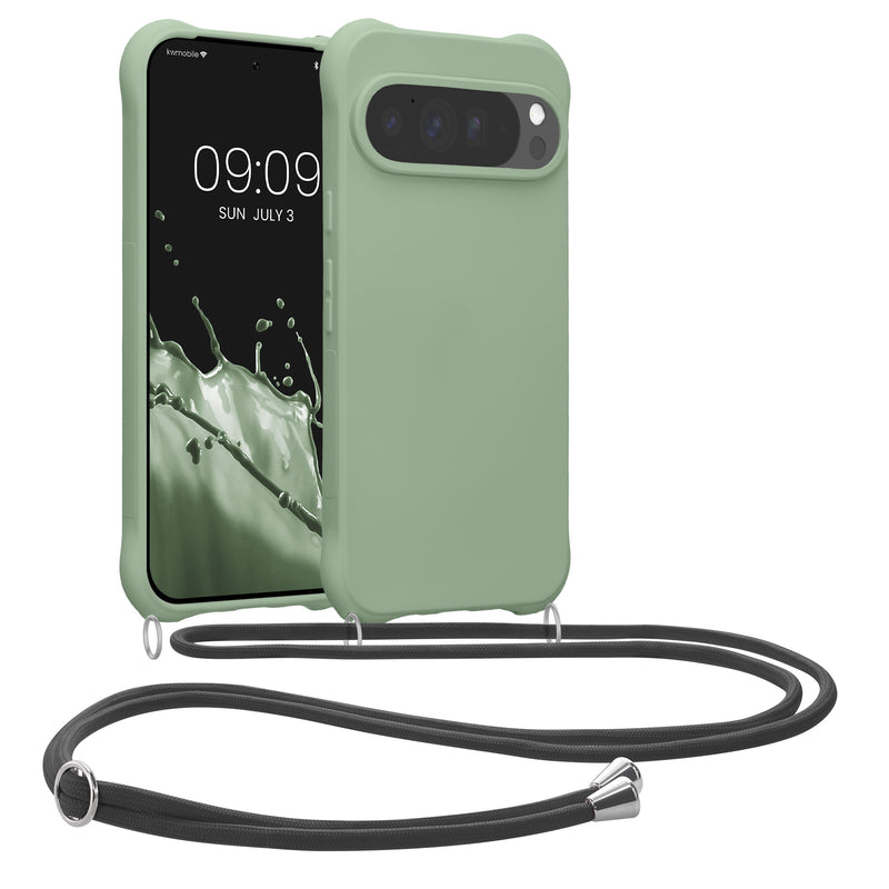 kwmobile Necklace Case compatible with Google Pixel 10 Pro XL - Cover with Lanyard - Silicone Protective Case