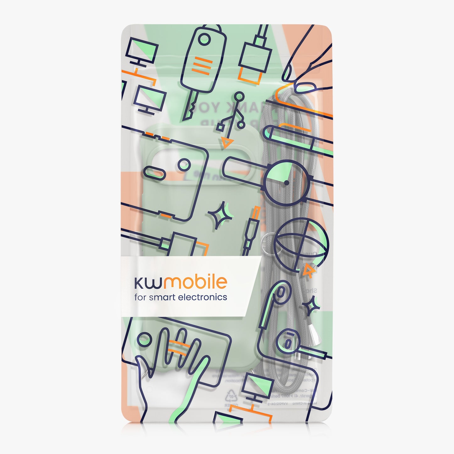 kwmobile Necklace Case compatible with Google Pixel 10 Pro XL - Cover with Lanyard - Silicone Protective Case