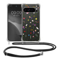 Google Pixel 10 Pro XL Silicone Necklace Phone Case Colourful Wildflowers