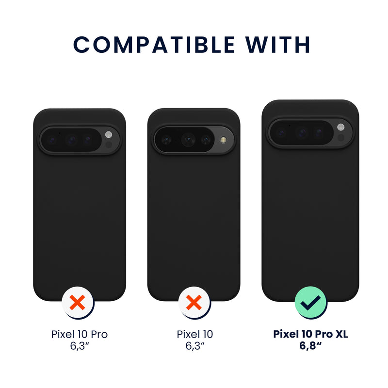 kwmobile Case compatible with Google Pixel 10 Pro XL - Magnetic Silicone Case compatible with MagSafe - Rubberized Cover