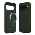 kwmobile Hülle kompatibel mit Google Pixel 10 Pro XL Hülle - magnetisches Silikon Case kompatibel mit MagSafe - Cover gummiert Dunkelgrün Dunkelgrün  