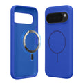 kwmobile Hülle kompatibel mit Google Pixel 10 Pro XL Hülle - magnetisches Silikon Case kompatibel mit MagSafe - Cover gummiert Baltik Blau Baltik Blau  
