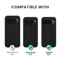 kwmobile Case Compatible with Google Pixel 10 / Pixel 10 Pro Case - Magnetic Silicone Case Compatible with MagSafe - Rubberized Cover