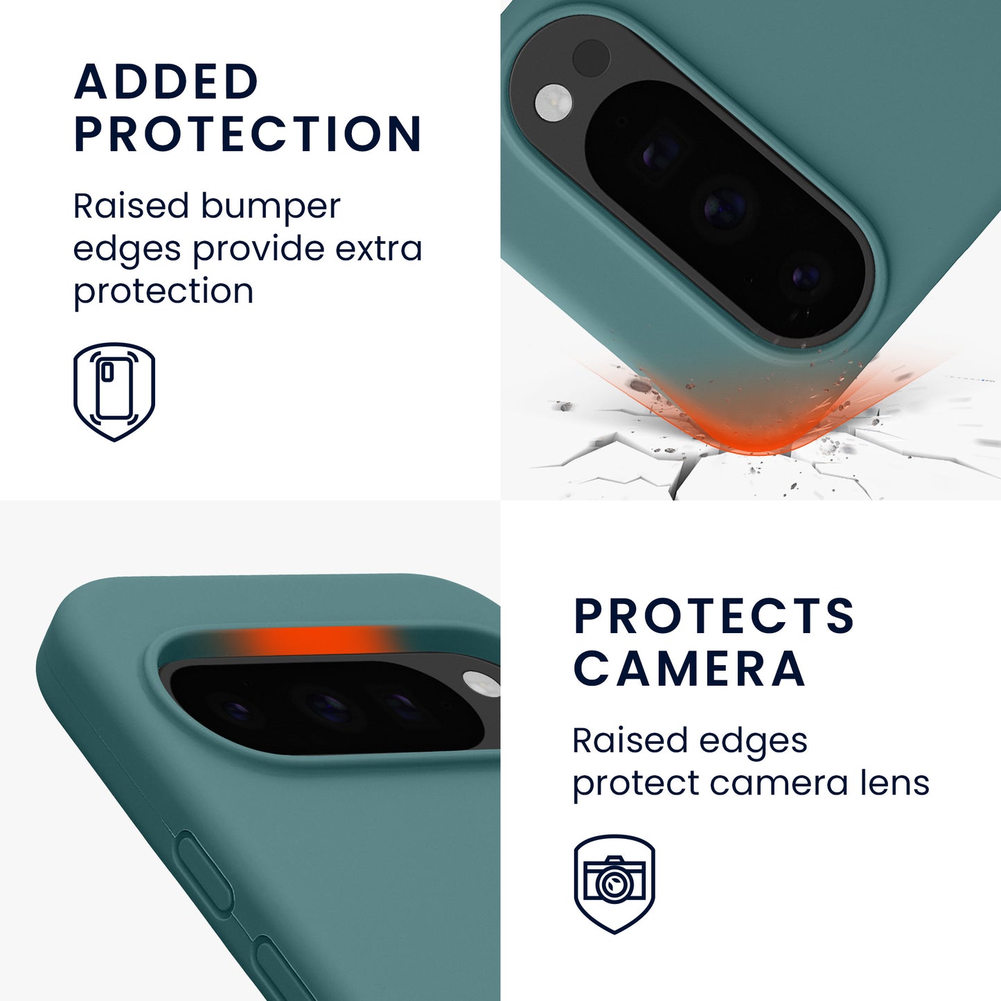 kwmobile Cell Phone Case for Google Pixel 10 / Pixel 10 Pro - Silicone Case - Wireless Charging - Protective Cover
