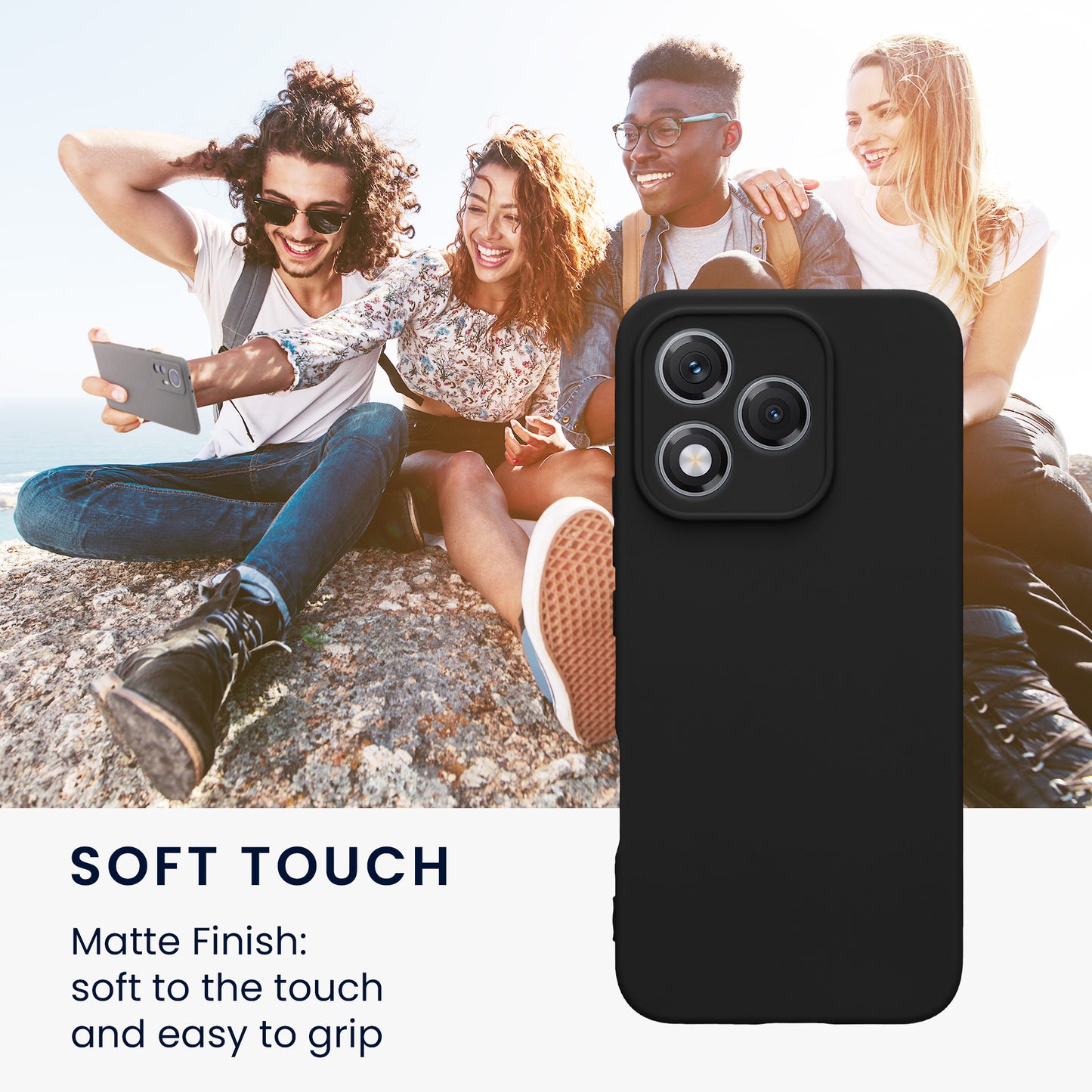 kwmobile Phone Case for HONOR 400 Lite Case Soft Phone Silicone Case Protective Cover