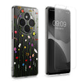 Xiaomi Redmi 14C / Poco C75 Clear Phone Case with Glass Screen Protector Wildflowers