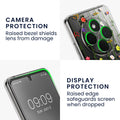 Xiaomi Redmi 14C / Poco C75 Clear Phone Case with Glass Screen Protector Wildflowers