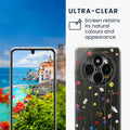 Xiaomi Redmi 14C / Poco C75 Clear Phone Case with Glass Screen Protector Wildflowers
