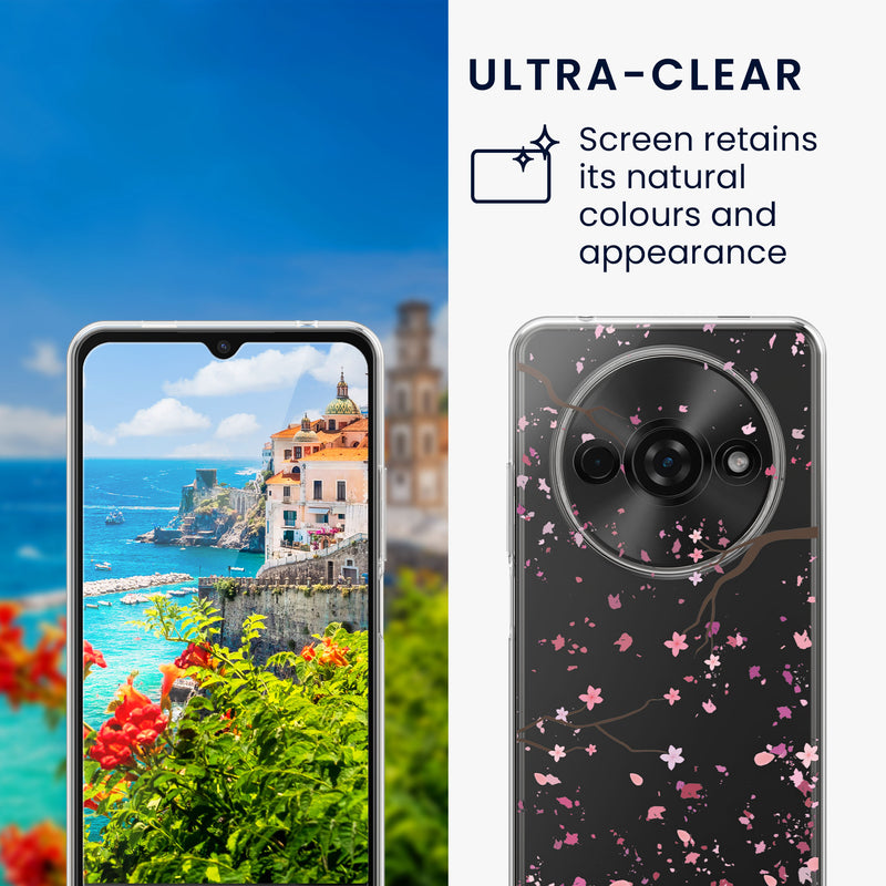 Xiaomi Redmi A3 Clear Phone Case with Glass Screen Protector