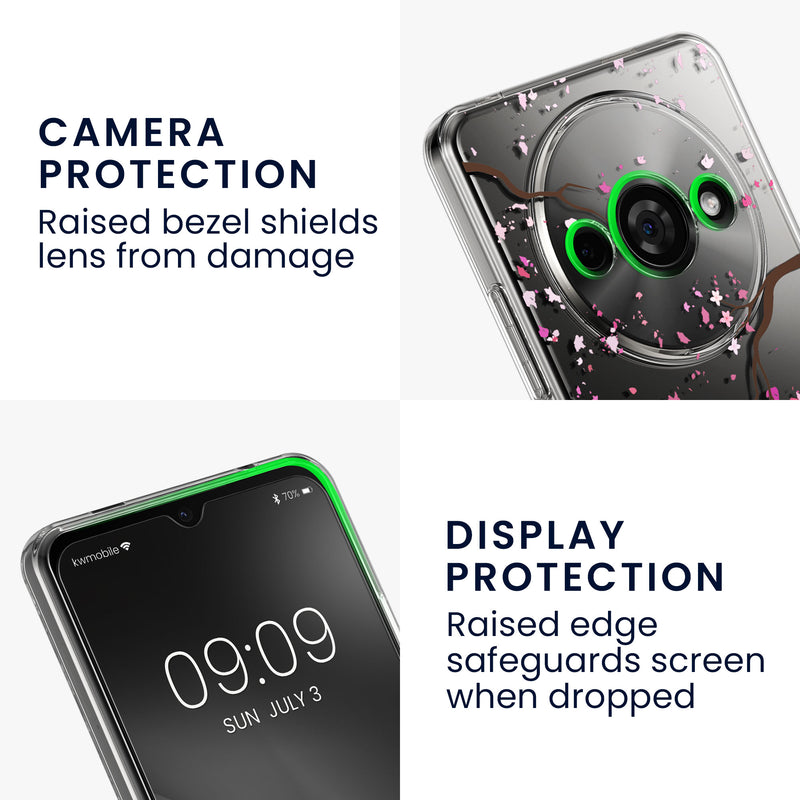 Xiaomi Redmi A3 Clear Phone Case with Glass Screen Protector