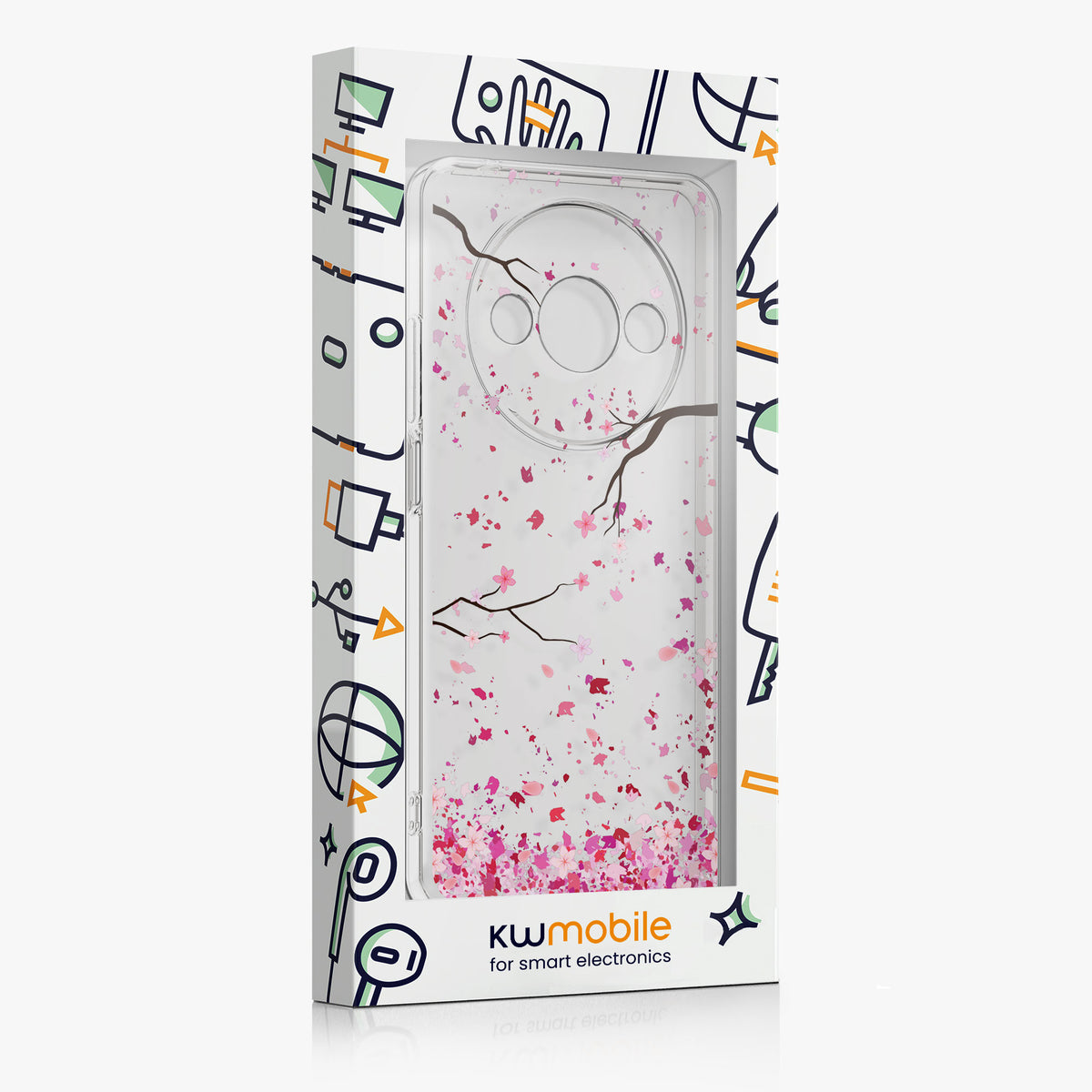 Xiaomi Redmi A3 Clear Phone Case with Glass Screen Protector