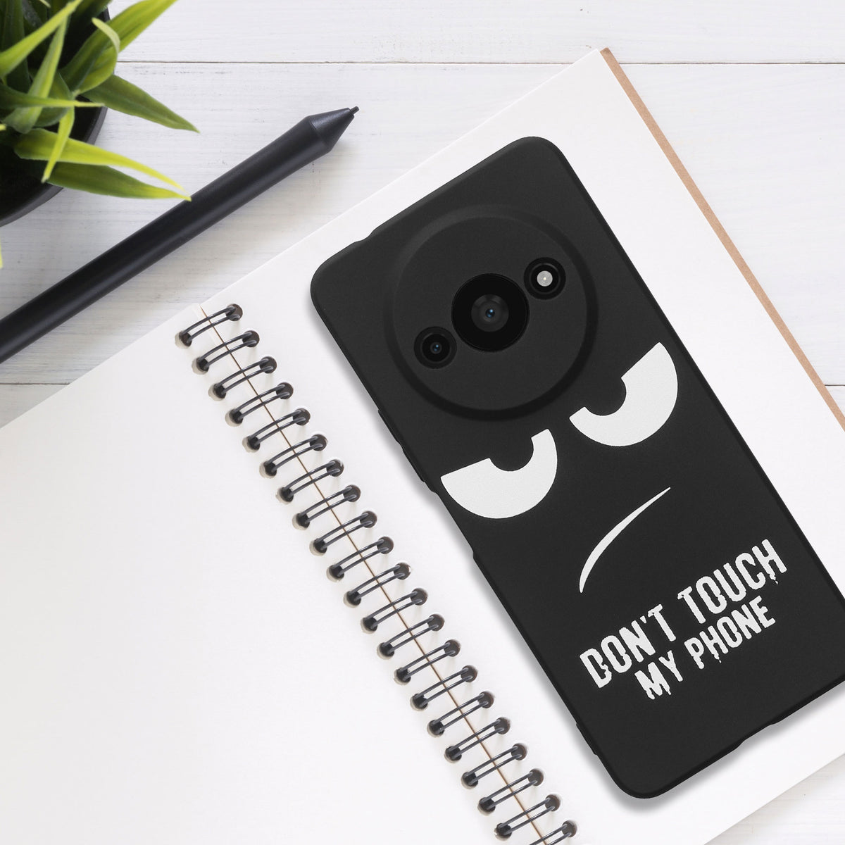 Xiaomi Redmi A3 Silicone Phone Case Don't Touch My Phone