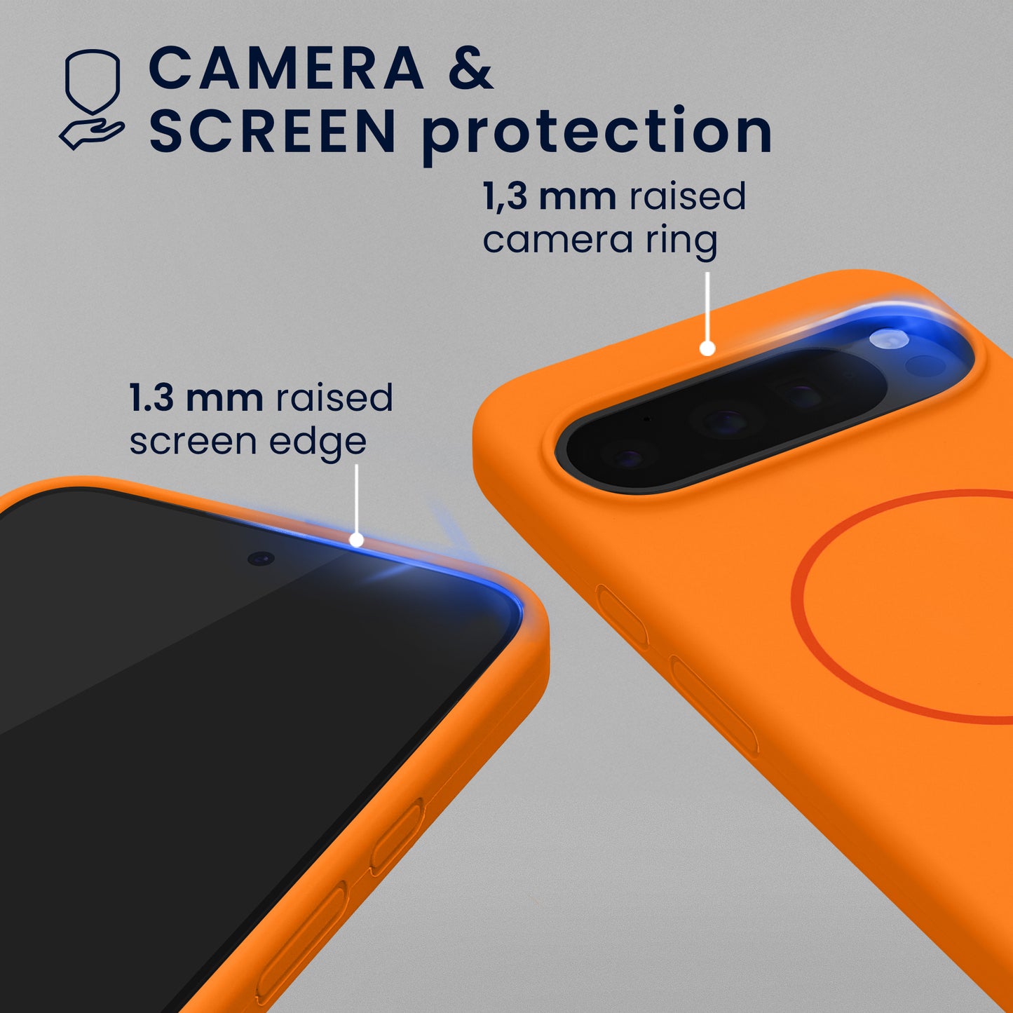kwmobile Silicone Case for Google Pixel 10 / Pixel 10 Pro - MagSafe Compatible