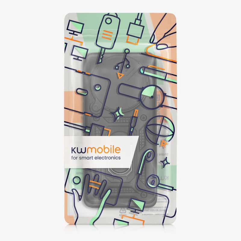 kwmobile Case for Xiaomi Redmi Note 14 Pro+ 5G / Redmi Note 14 Pro Plus 5G - Phone Cover with 2 Screen Protectors - Camera Cover and Ring Holder - Robust Cover