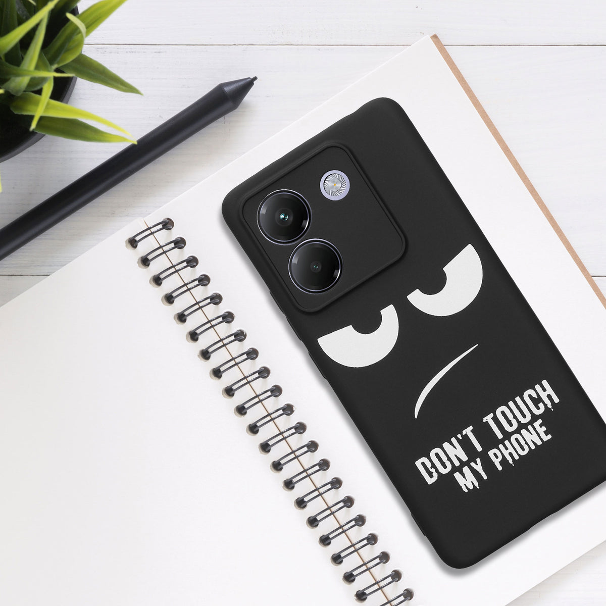 Xiaomi Poco M7 pro 5G Silicone Phone Case Don't Touch My Phone