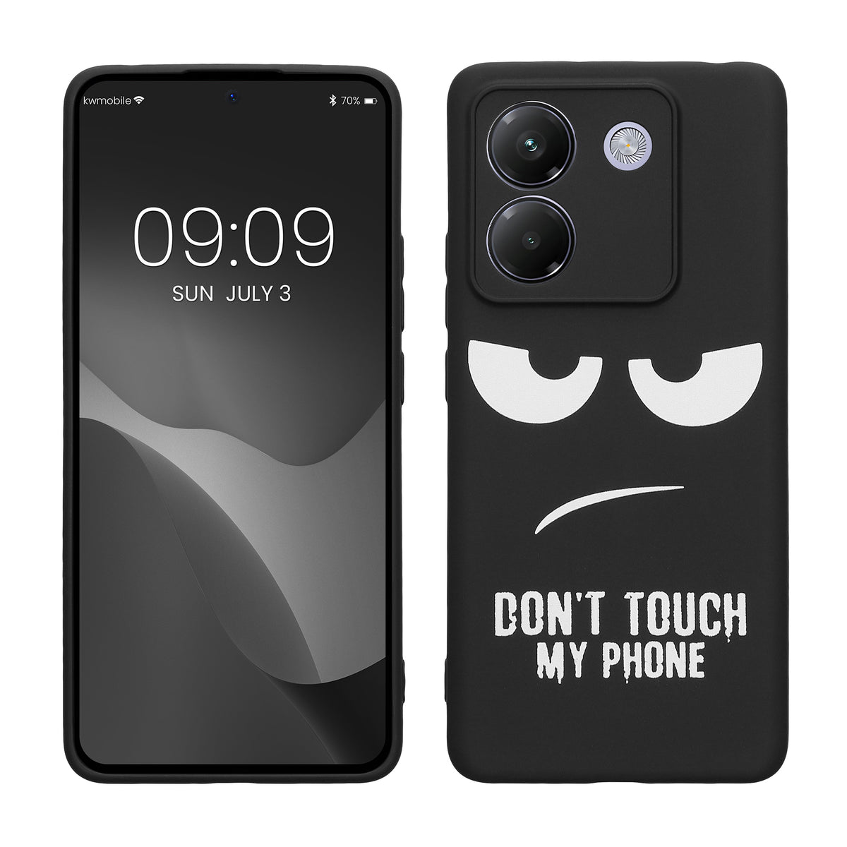 Xiaomi Poco M7 pro 5G Silicone Phone Case Don't Touch My Phone