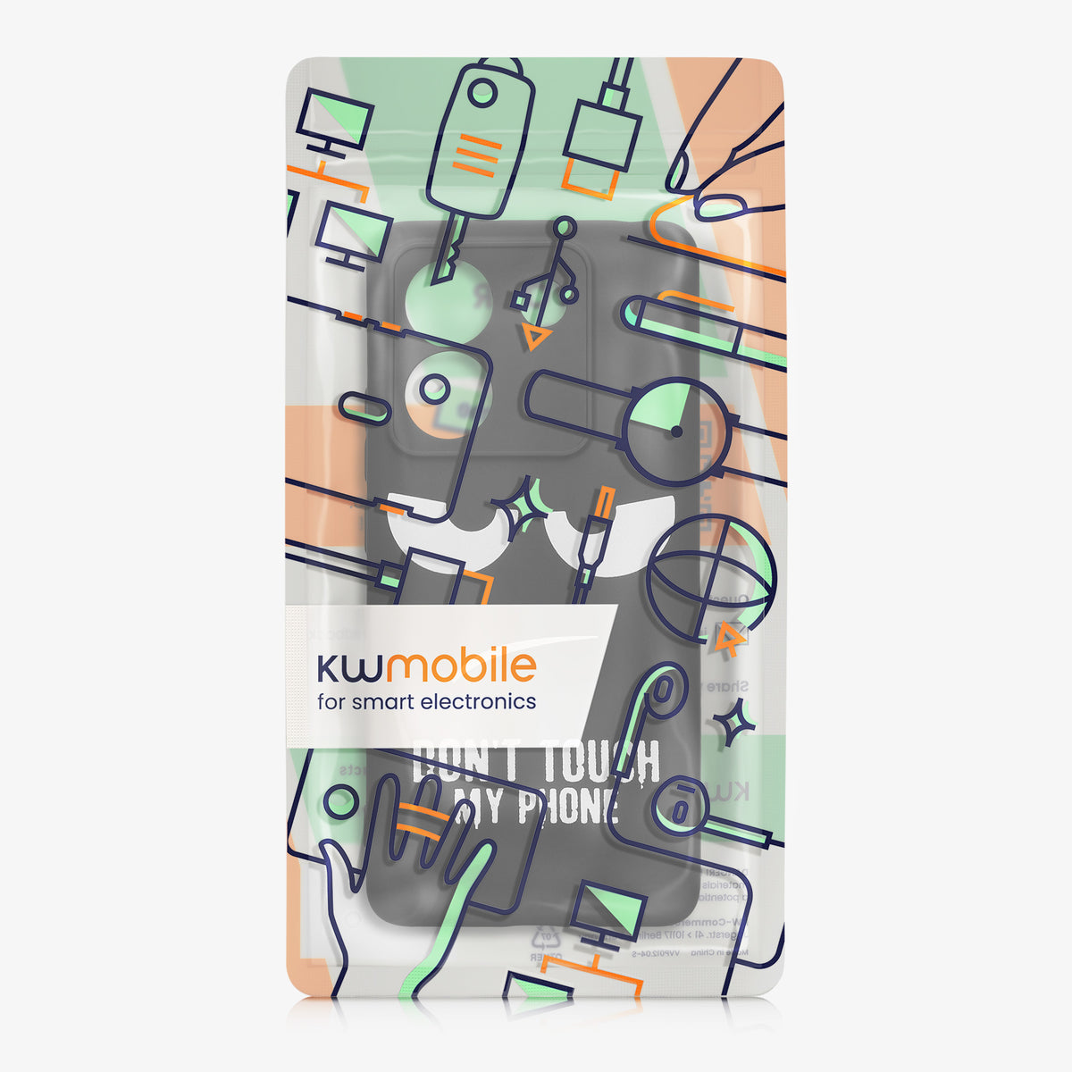 Xiaomi Poco M7 pro 5G Silicone Phone Case Don't Touch My Phone