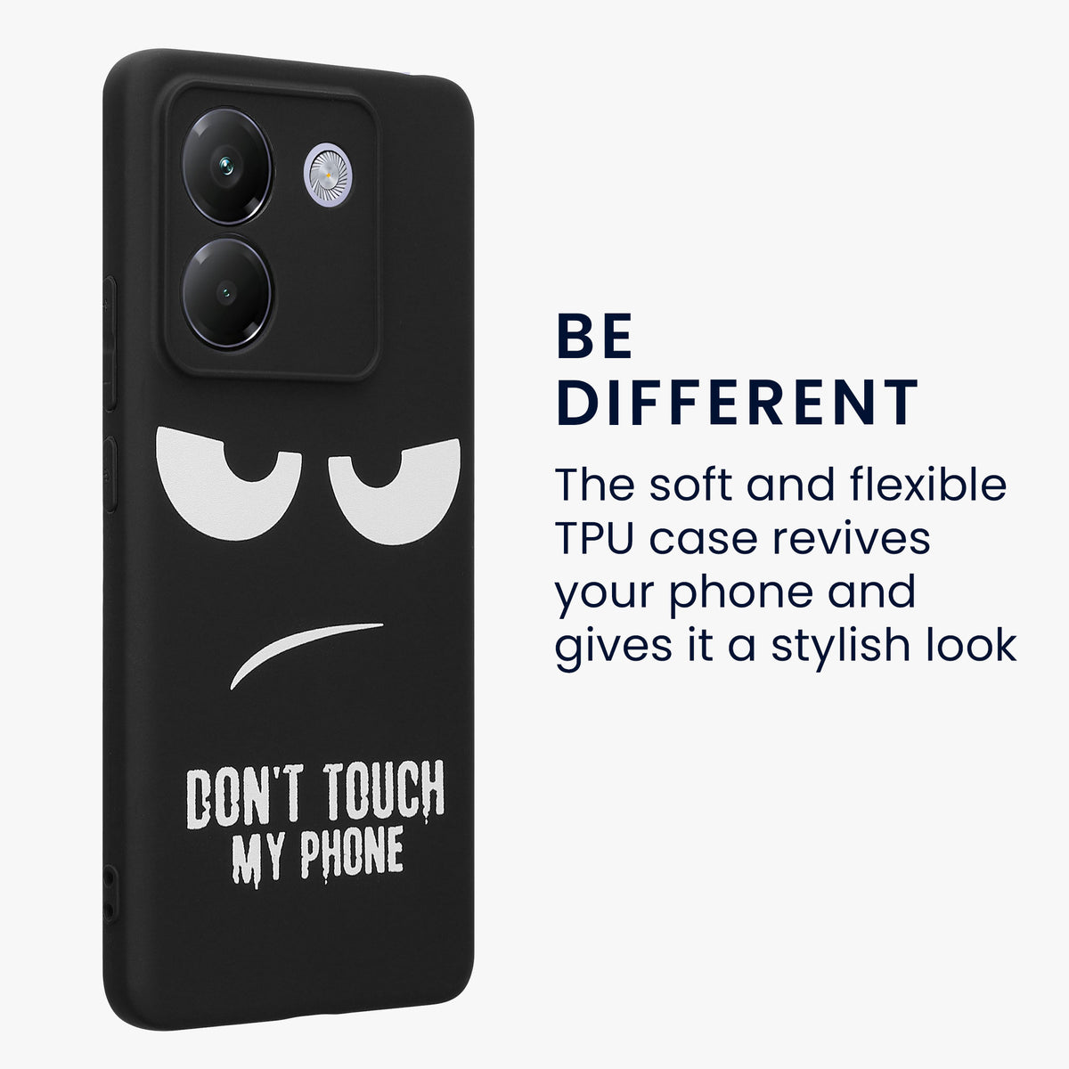 Xiaomi Poco M7 pro 5G Silicone Phone Case Don't Touch My Phone