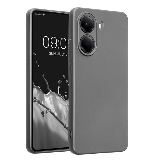 kwmobile Phone Case compatible with Xiaomi Poco X7 Pro 5G - Soft Silicone Case Metallic Shimmer