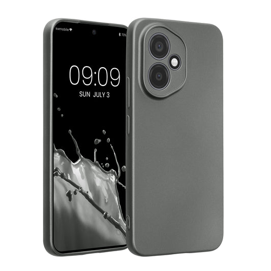 kwmobile Phone Case compatible with HONOR 400 - Soft Silicone Case metallic shimmering