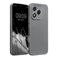 kwmobile Handyhülle für HONOR 400 Lite Hülle - weiche Silikon Case metallisch schimmernd - Schutzhülle Cover - Metallic Grau Metallic Grau  