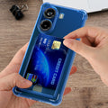 kwmobile Card Holder Case Compatible with Xiaomi Poco X7 Pro 5G - Soft Case - Protective Cover