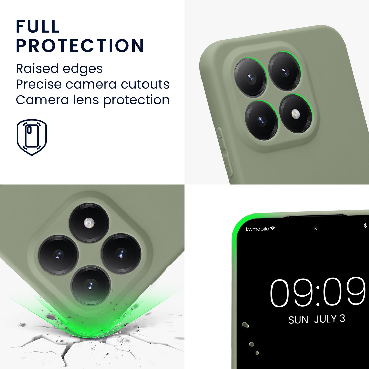 kwmobile Phone Case for Xiaomi 15T - Soft Silicone Case - Protective Cover