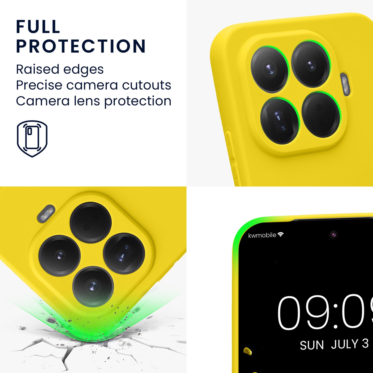 kwmobile Case for Xiaomi 15T Pro - Soft Silicone Phone Cover - Protective Case