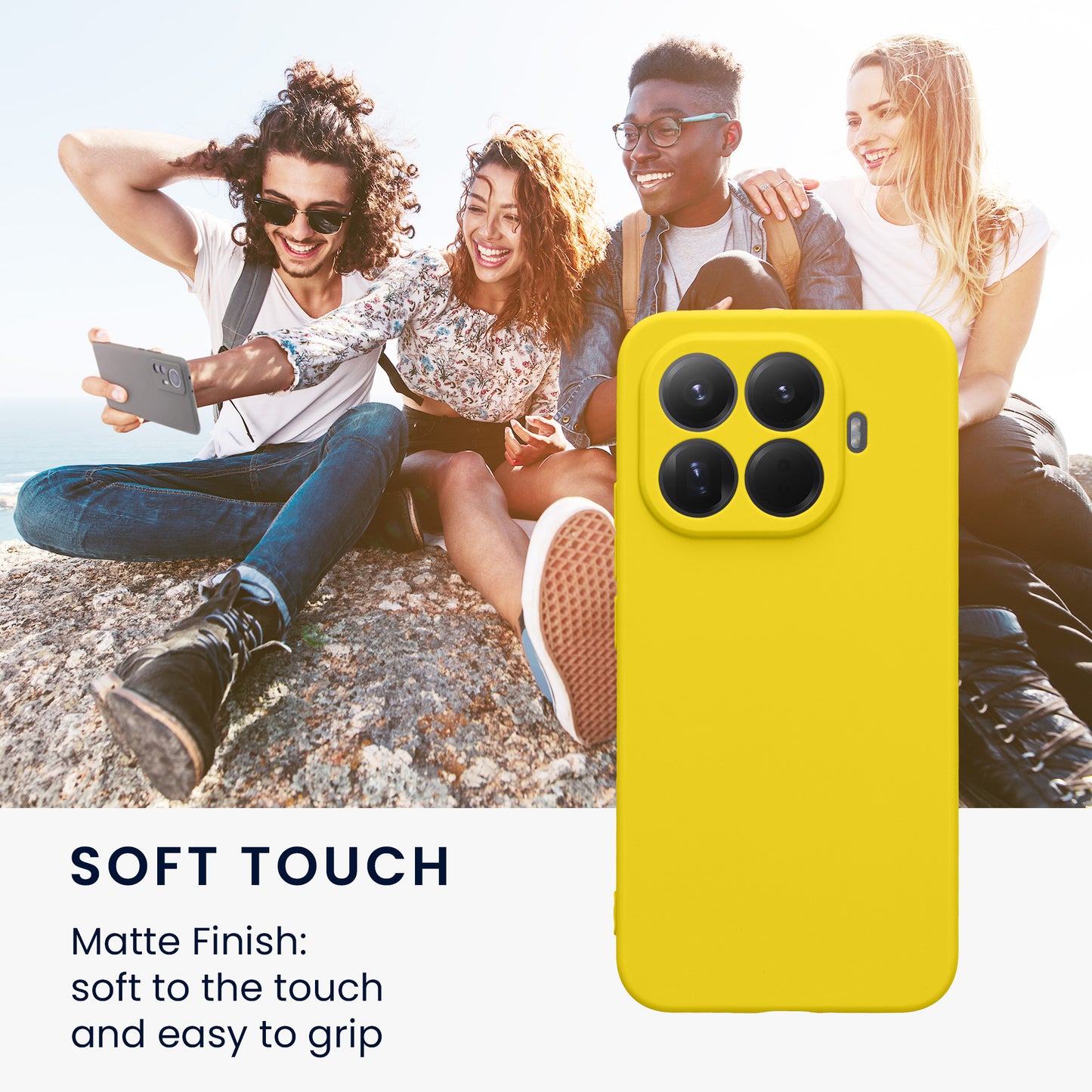 kwmobile Case for Xiaomi 15T Pro - Soft Silicone Phone Cover - Protective Case