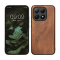 kwmobile Handyhülle für Xiaomi 15T Hülle Holz - Case mit TPU Bumper - Stoßfestes Hardcase - Schutzhülle Cover in Vintage Braun Braun Vintage Braun  [dsg02]