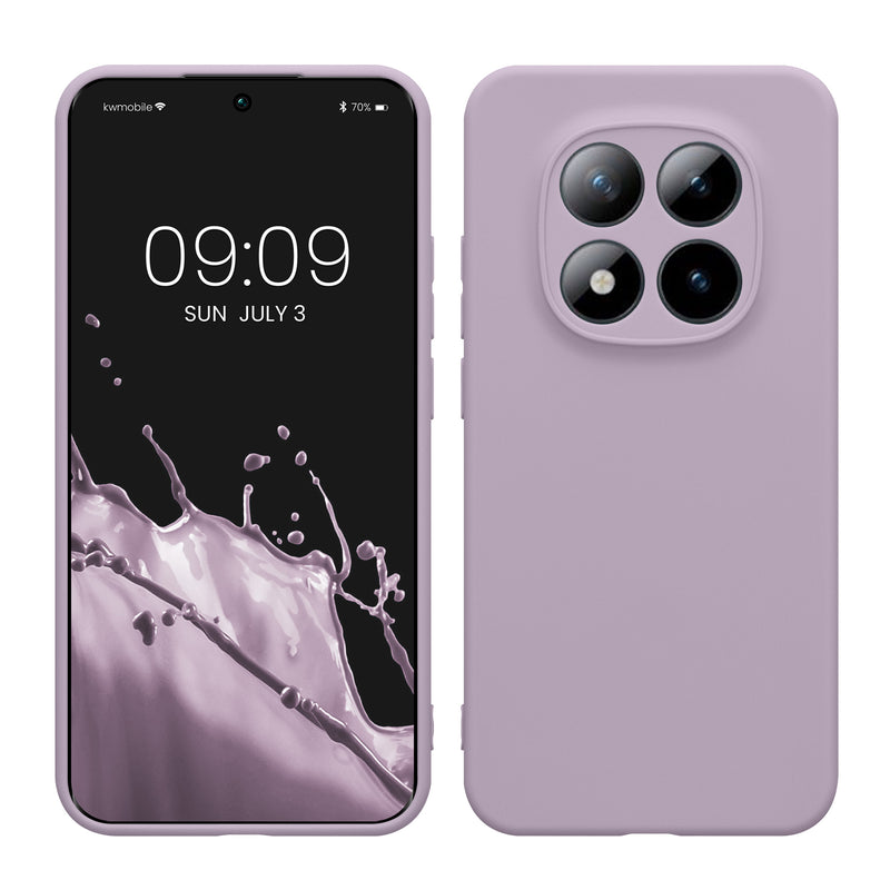 kwmobile Handyhülle für Xiaomi Redmi Note 15 Pro 5G Hülle - weiches Handy Silikon Case - Schutzhülle Cover - Lavendel Lavendel  