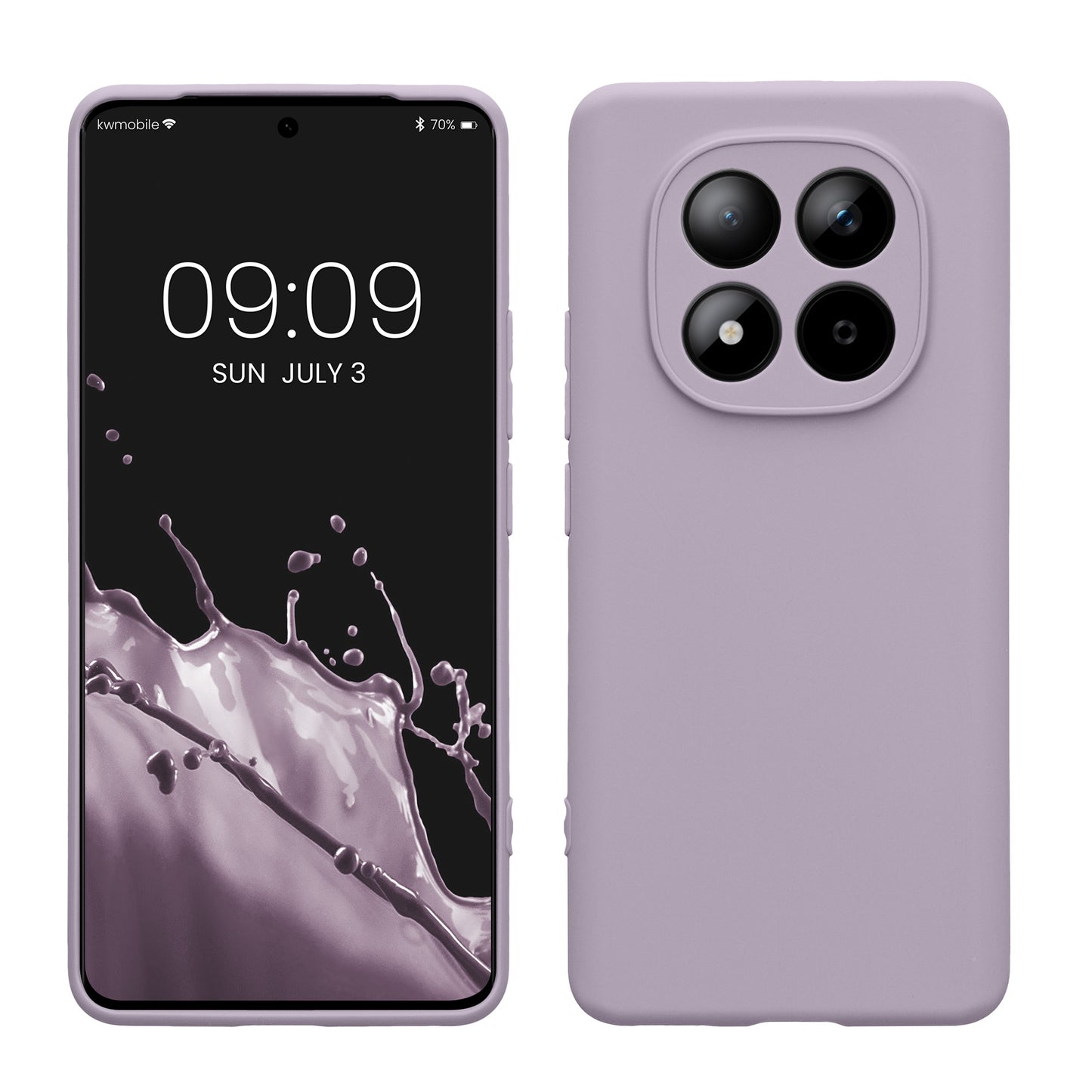 kwmobile Handyhülle für Xiaomi Redmi Note 15 4G / Redmi Note 15 5G / Poco M8 5G Hülle - weiches Handy Silikon Case - Schutzhülle Cover - Lavendel Lavendel  