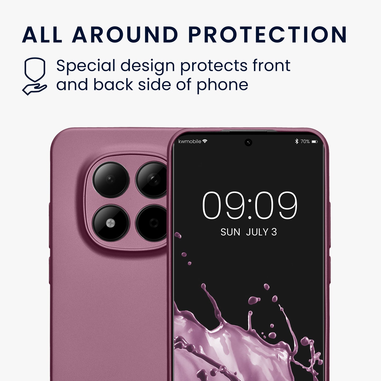 kwmobile Phone Case for Xiaomi Redmi Note 15 Pro 5G - Soft Silicone Case Protective Cover