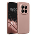 kwmobile Handyhülle für Xiaomi Redmi Note 15 Pro+ 5G / Poco M8 Pro 5G Hülle - weiche Silikon Case metallisch schimmernd - Schutzhülle Cover - Metallic Rosegold Metallic Rosegold  